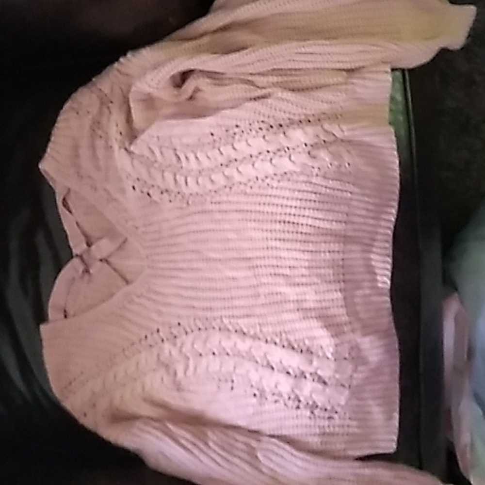 Reversible crochet sweater